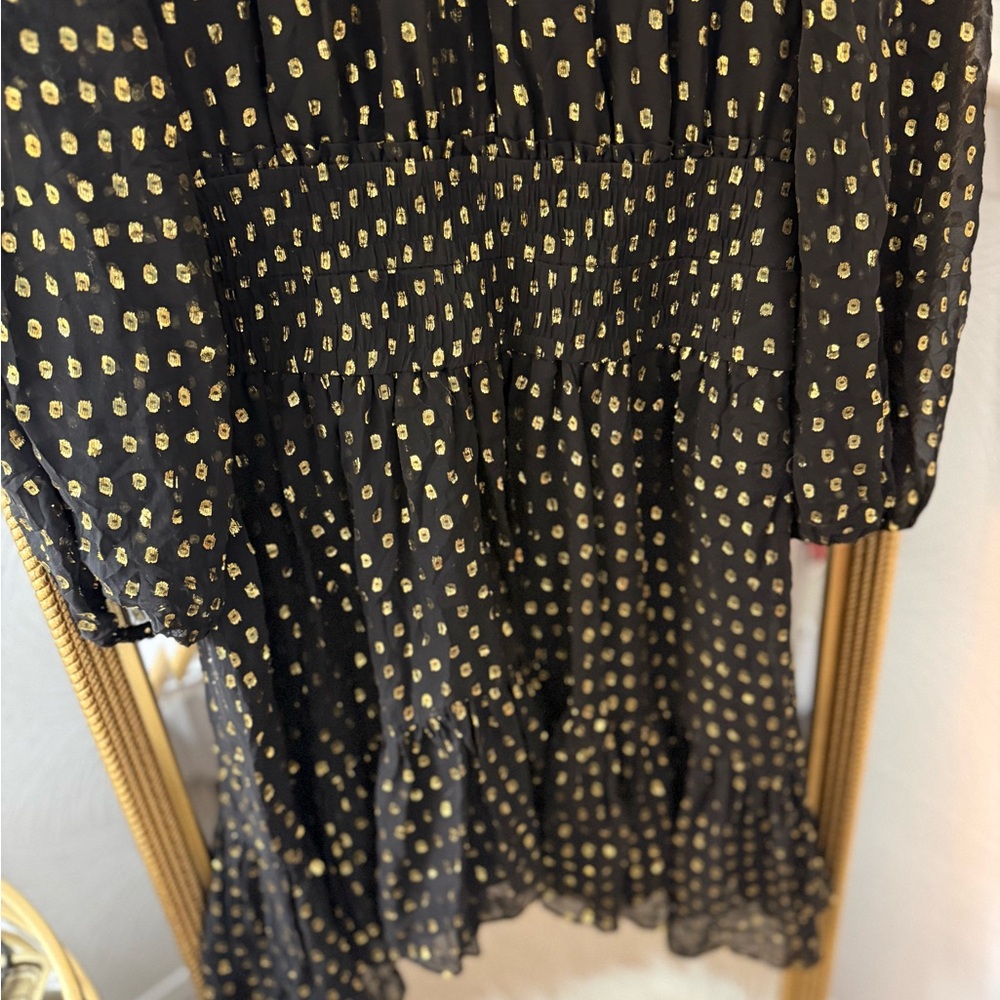 A.L.C. Sidney Metallic Dot Dress - Picture 9 of 12